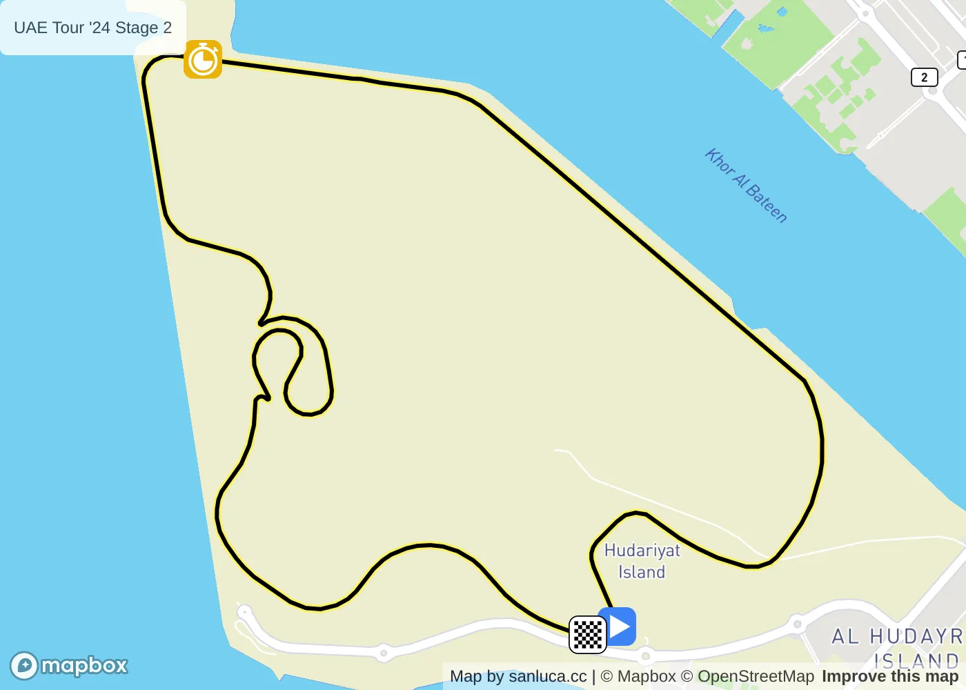 map of the route