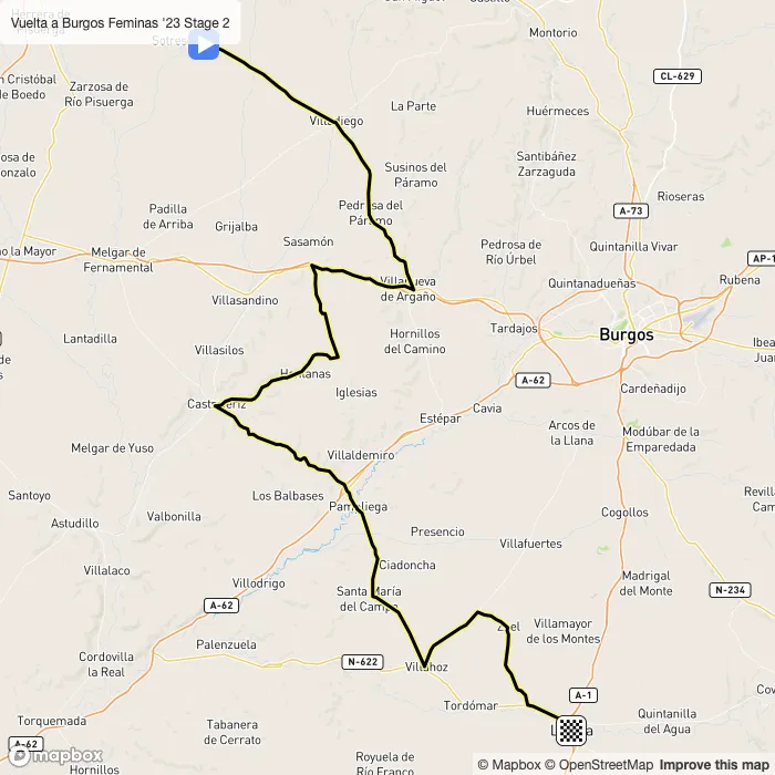 map of the route