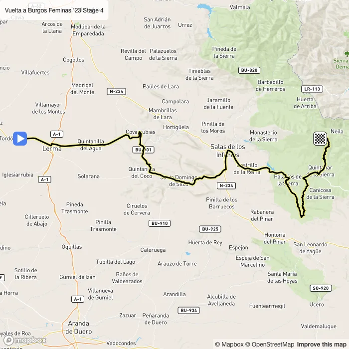 map of the route