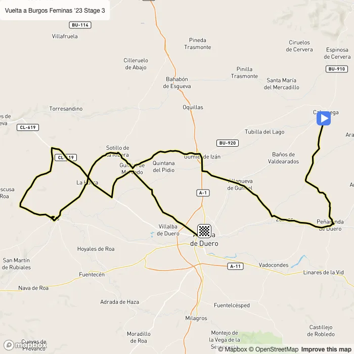 map of the route