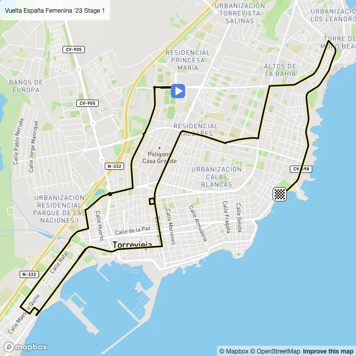 map of the route