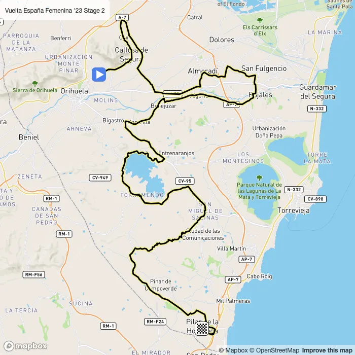 map of the route