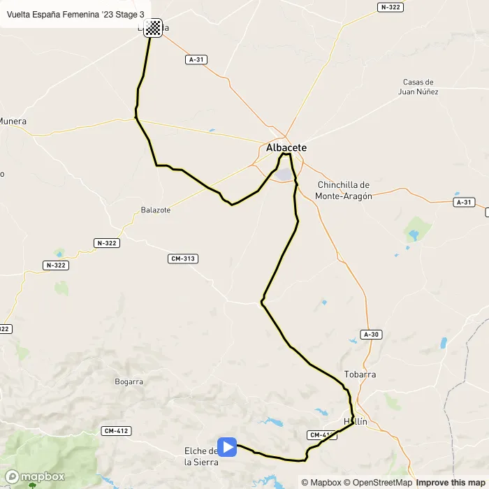 map of the route