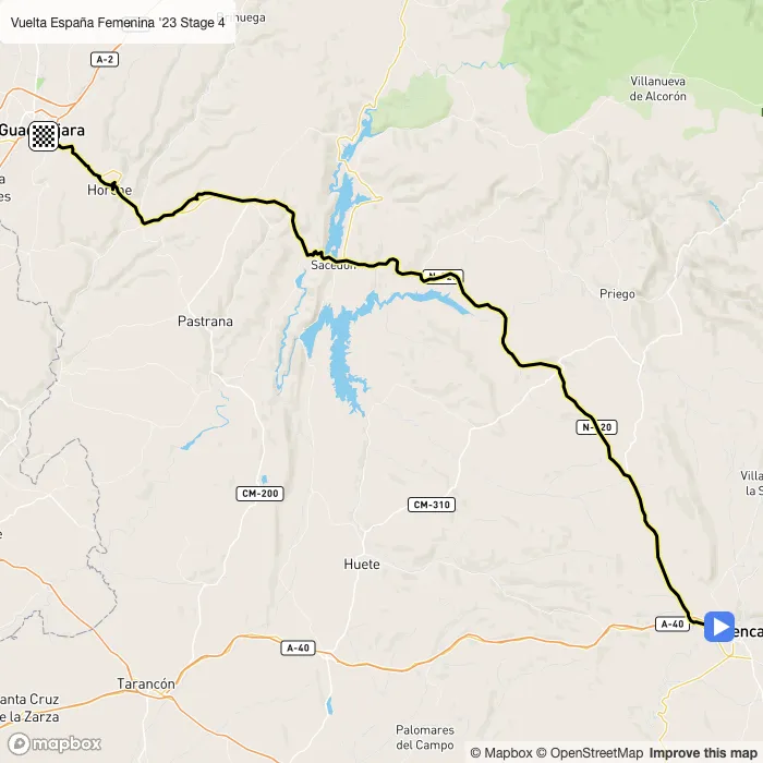 map of the route