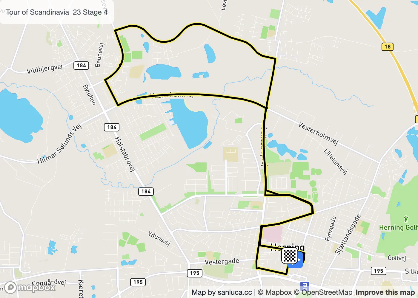 map of the route