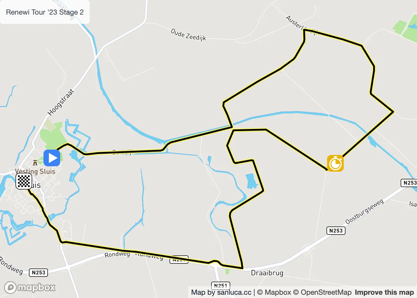 map of the route