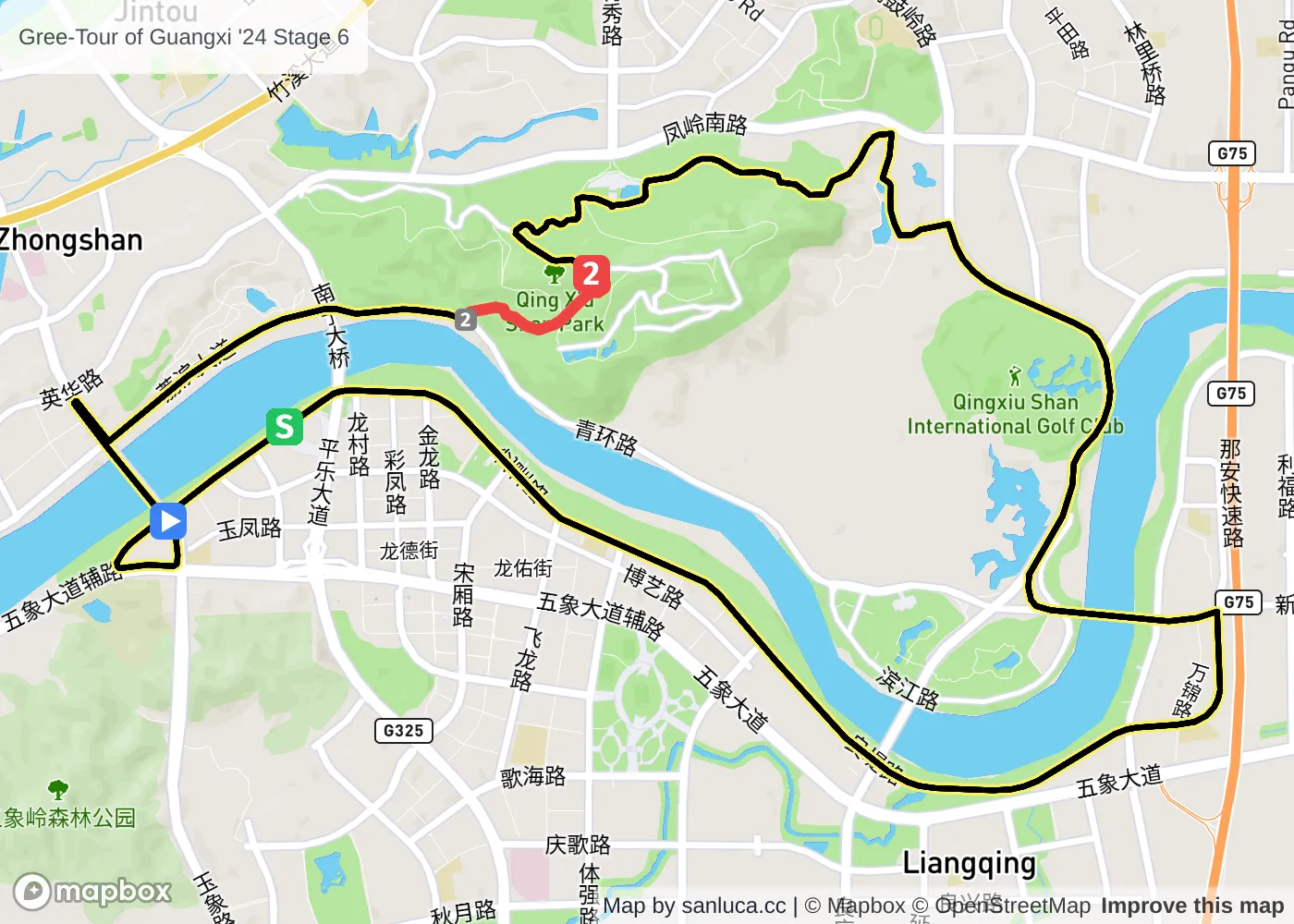 map of the route