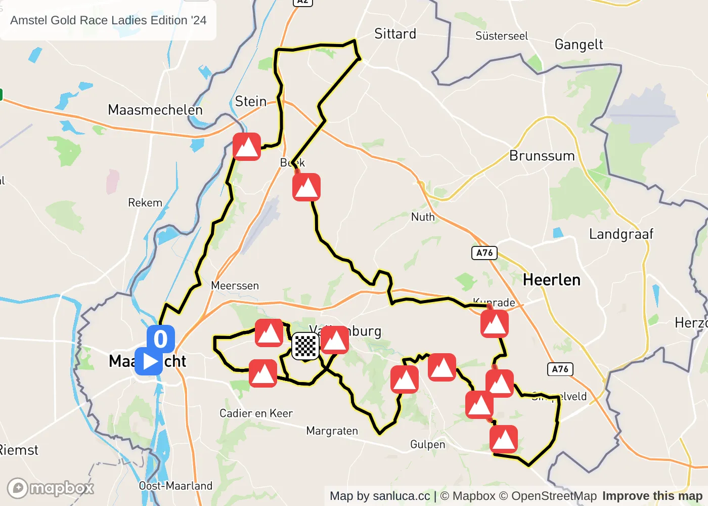 map of the route
