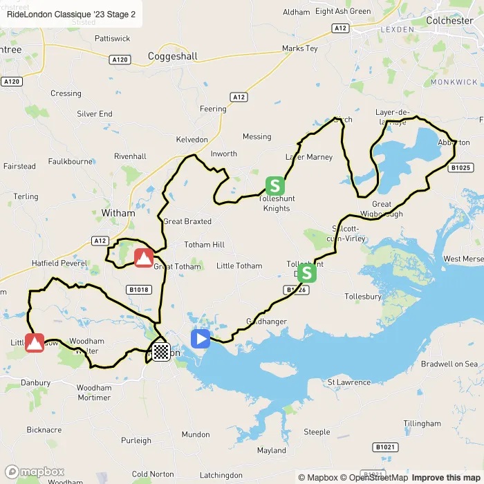 map of the route
