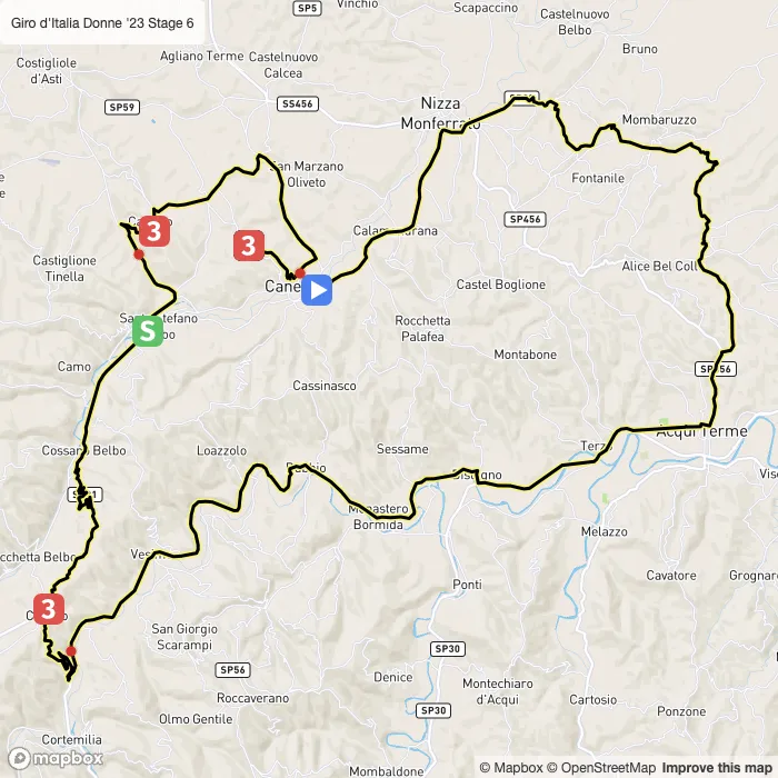 map of the route