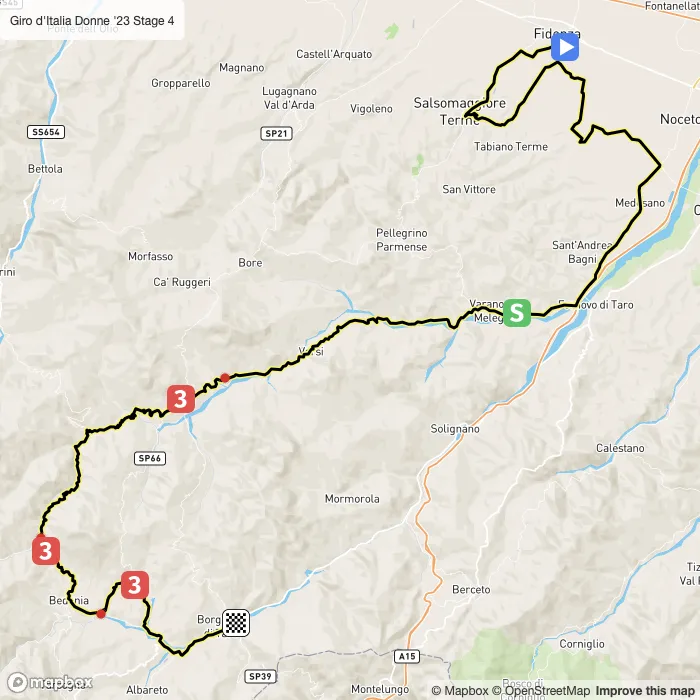 map of the route