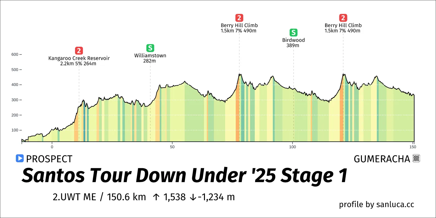 profile of the route