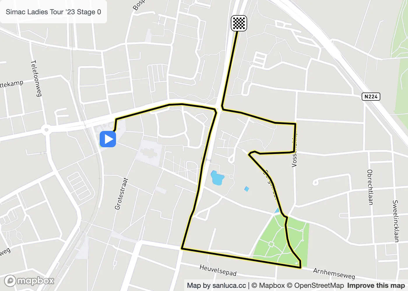 map of the route