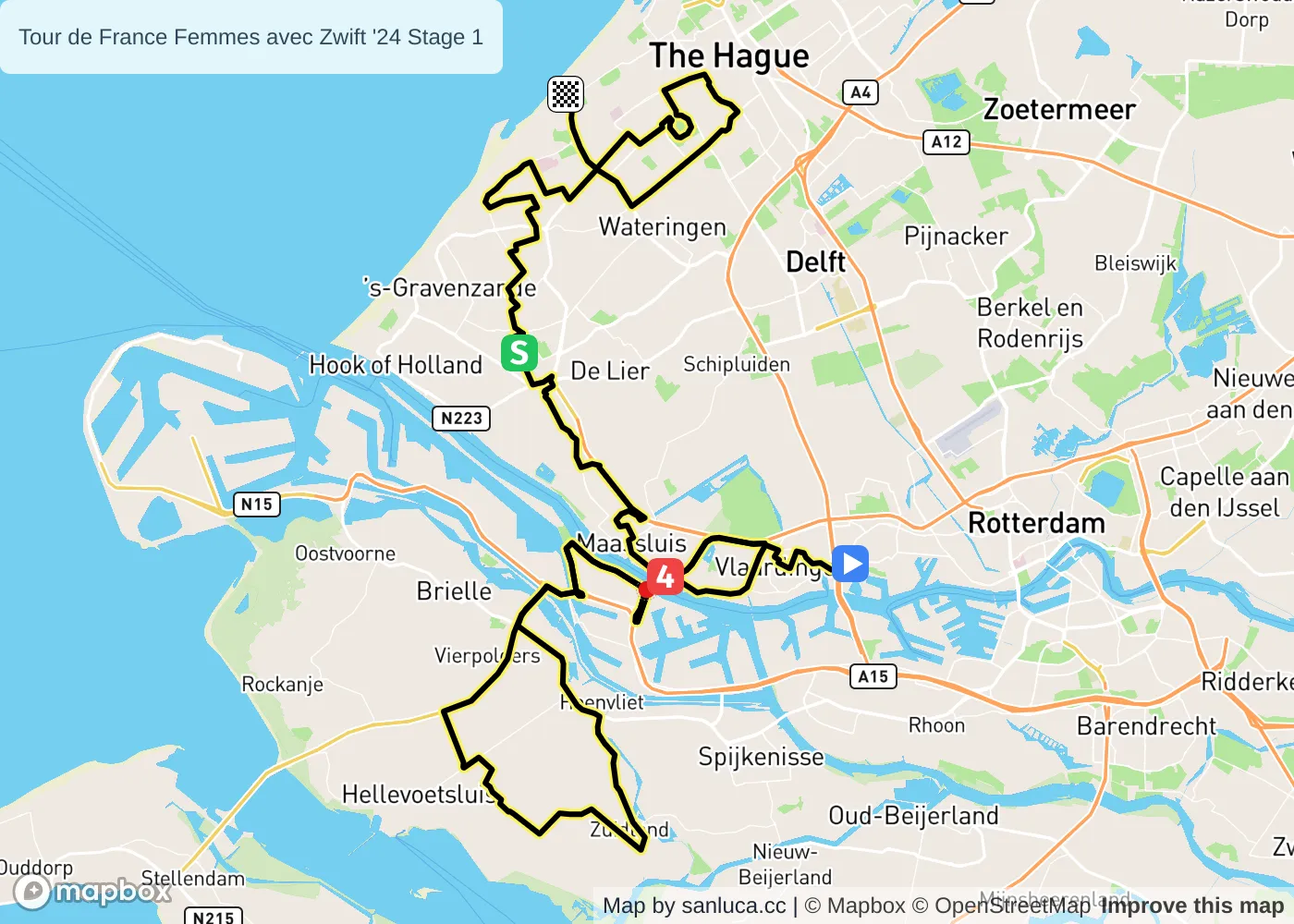 map of the route