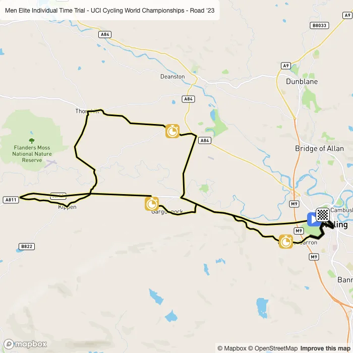 map of the route