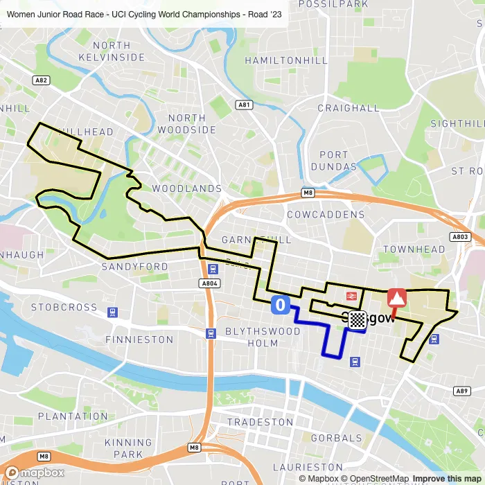 map of the route