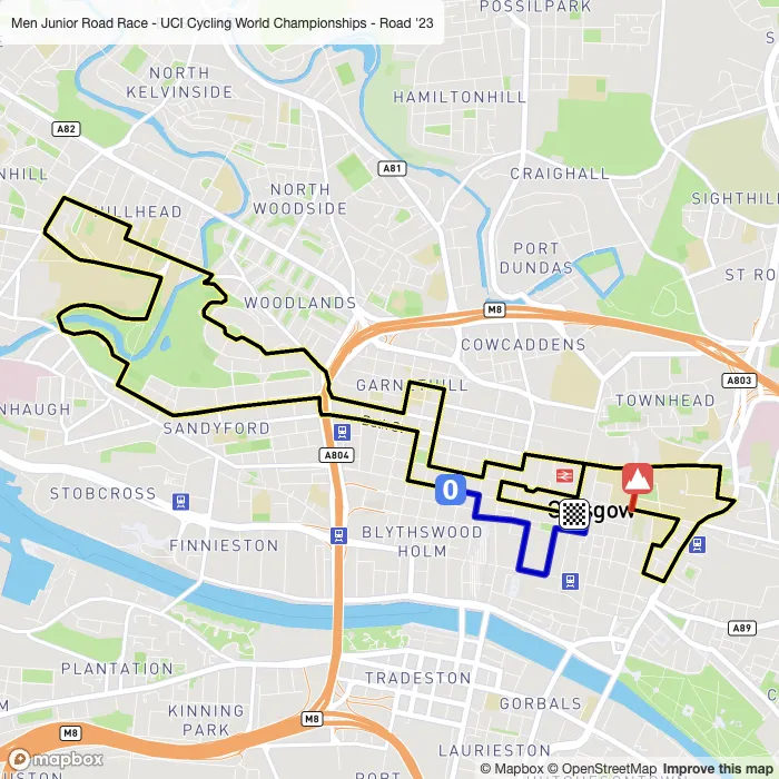 map of the route