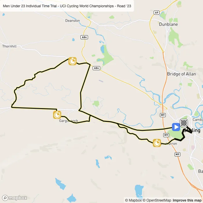 map of the route