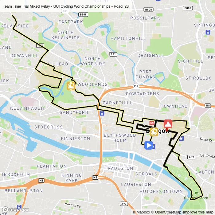 map of the route