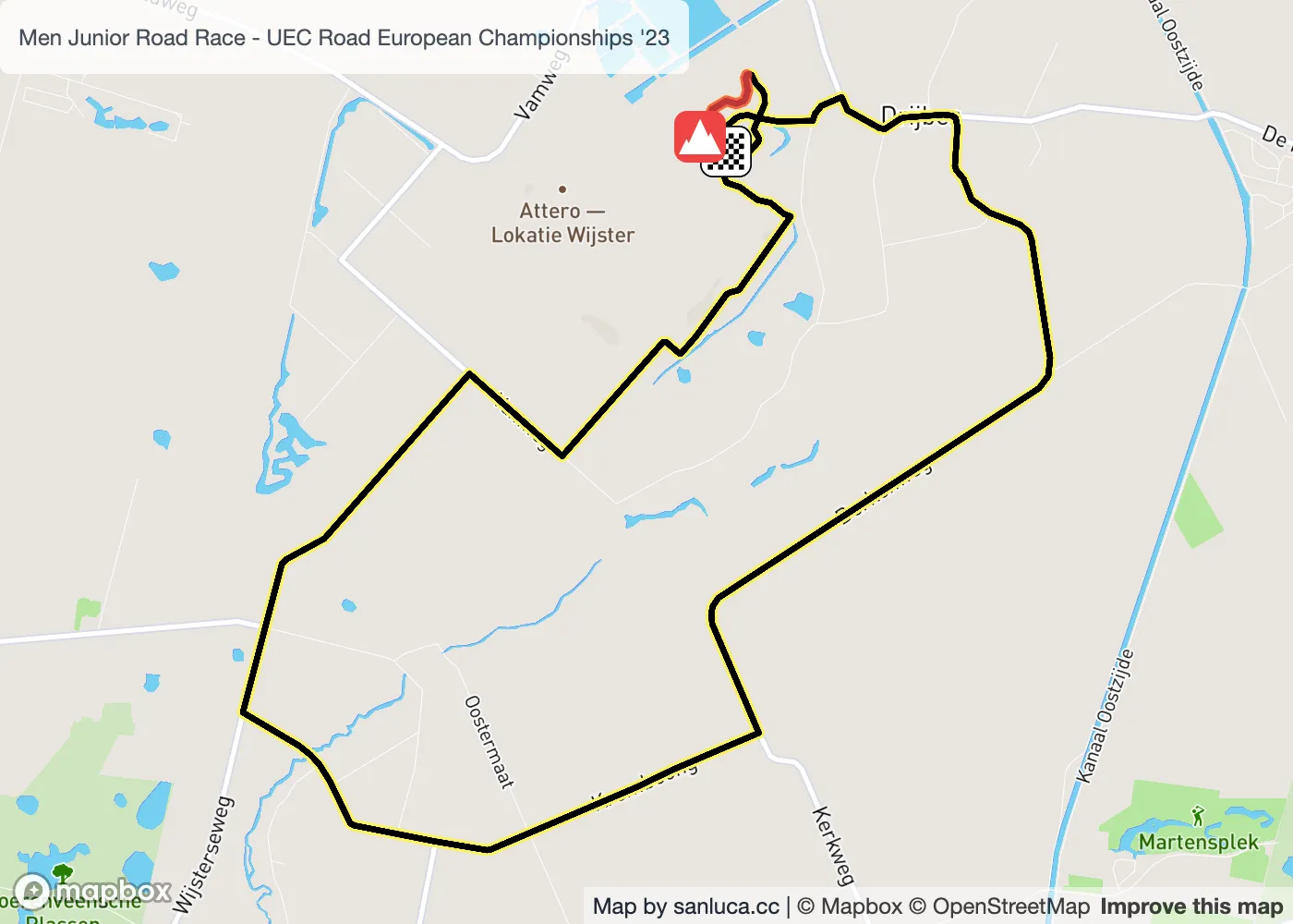 map of the route